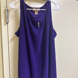 S82- Diana Belle Woman Purple Tank Top Shirt 3x 22 24